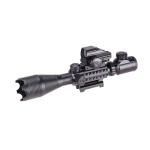 3 in 1 Scope Combo, 4-16x50EG Illuminated Rangefinder Rifle Scope, Red Laser × 4