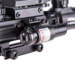 3 in 1 Scope Combo, 4-16x50EG Illuminated Rangefinder Rifle Scope, Red Laser × 4