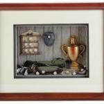 Alabastrite Golf Wood Shadow Box