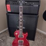 Les Paul Classic Quilt Top Transparent Red Quilt