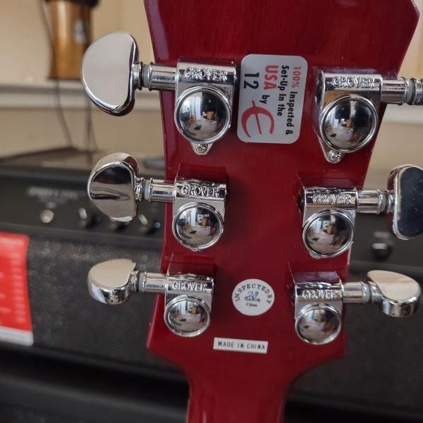 Les Paul Classic Quilt Top Transparent Red Quilt