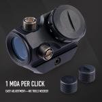 1x20 Red Dot Sight for 20mm Picatinny and Weaver Rails, 3 MOA